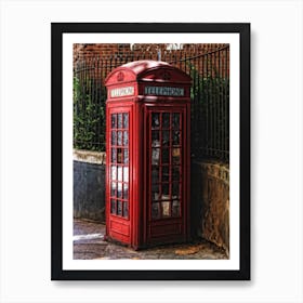 The Red Telephone Box Art Print