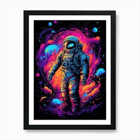 Astronaut In Space 22 Art Print