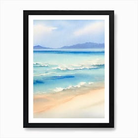 Pasir Panjang Beach, Redang Island, Malaysia Watercolour Art Print