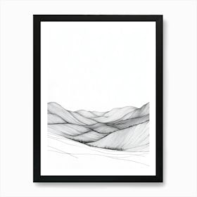 Landscape In Black And White Art Print