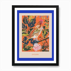 Spring Birds Poster Chicken 4 Art Print