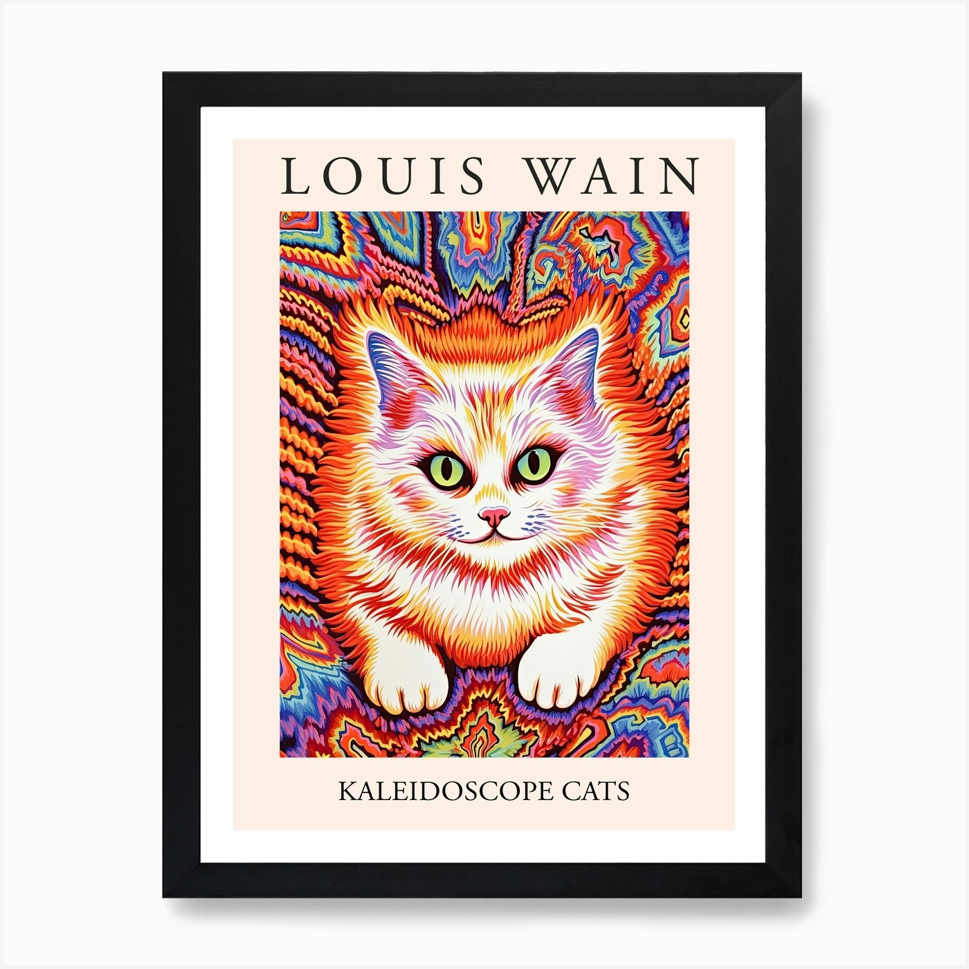 Louis Wain Poster - Kittens In The Kitchen - Louis Wain Cat Print