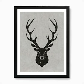 Deer Head Art Print