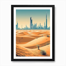 Dubai Cityscape Art Print