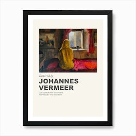 Museum Poster Inspired By Johannes Vermeer 2 Art Print