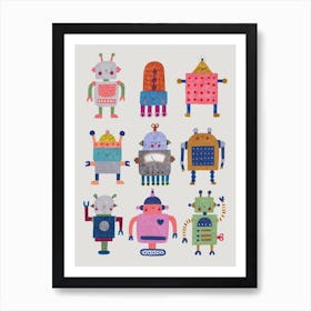 Robots Art Print