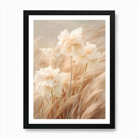 Boho Dried Flowers Daffodil 2 Art Print