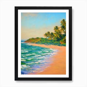 Anjuna Beach Goa India Monet Style Art Print