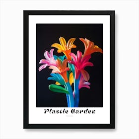 Bright Inflatable Flowers Poster Honeysuckle 4 Art Print