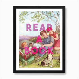 Read A Book Art Print