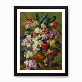 Orchids Painting 4 Flower Art Print