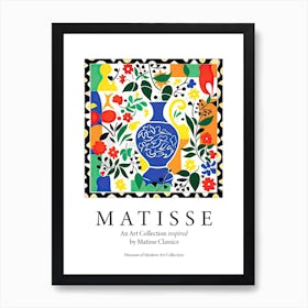Floral Vase, The Matisse Inspired Art Collection Poster Art Print