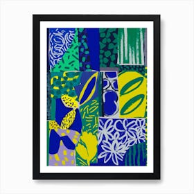 The Blue Garden Art Print