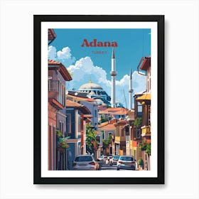 Adana Turkey Streetview Travel Art Art Print