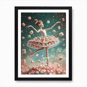 Marshmallow Ballerina 4 Art Print