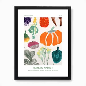 Bitter Melon Vegetables Farmers Market 2 Adelaide Central Market, Adelaide, Australia Art Print