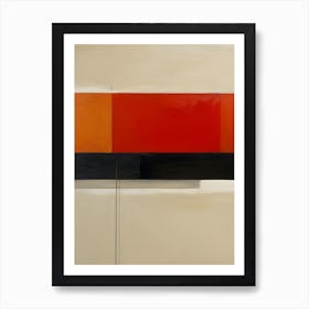 'Red And Black' Art Print