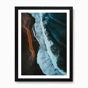 Aerial Photography Of Iceland Art Print