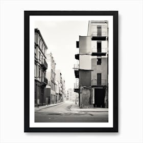 Valencia, Spain, Black And White Photography 2 Art Print