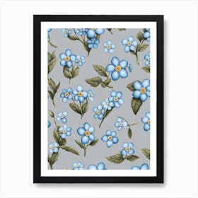 Forget Me Not Flowers 1 Art Print