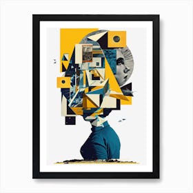 Contemporary modern digital art Art Print