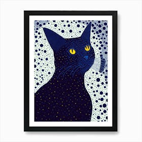 Black Cat Art Print