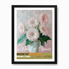 A World Of Flowers, Van Gogh Exhibition Gerbera 2 Art Print