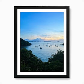 Ocean Cape Holiday Siam Beautiful Shore Point Paradise Turquoise Peaceful Sunset Grass M (29) Art Print