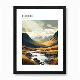 Glen Coe Scotland 2 Hiking Trail Landscape Poster Art Print