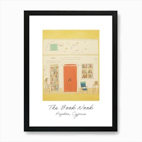 Paphos, Cyprus The Book Nook Pastel Colours 1 Poster Art Print