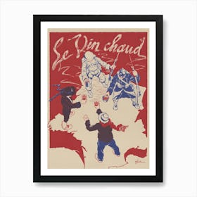 Le Vin Chaud - Vintage Poster Póster