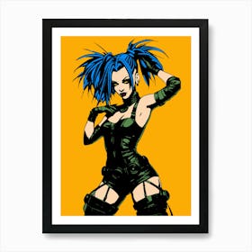 Comic Book Girl Art Print