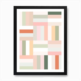 Pastel Stripes Art Print