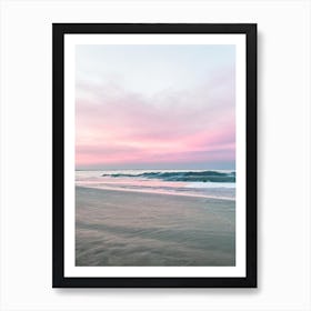 Walberswick Beach, Suffolk Pink Photography  Art Print