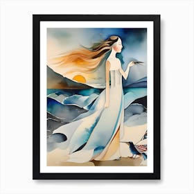 Lady in Sunlight Art Print