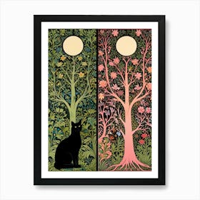 William Morris Cat In A Tree 1 Art Print