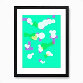 Hackney Swimming Pool Neongreen Art Print