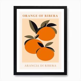 Orange Of Ribera Art Print