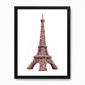 Eiffel Tower string Art Print