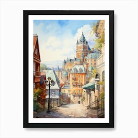 Riverside Royalty: Château Frontenac's Quebec Art Print