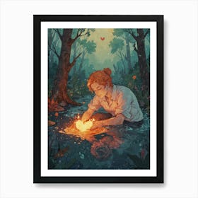 Heart Of The Forest 3 Art Print