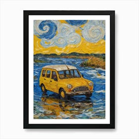 Yellow Car Art Print