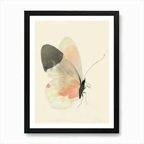 Charming Nursery Kids Animals Butterfly 4 Art Print