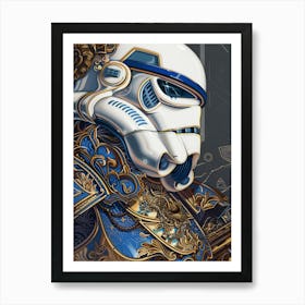 Stormtropper As A Vintagepunk Samurai 36 Art Print