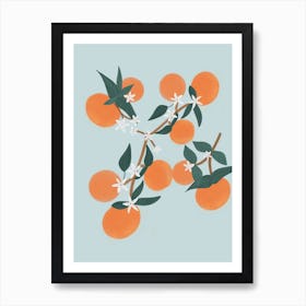 Orange Blue Art Print