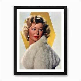 Gloria Grahame Retro Collage Movies Art Print