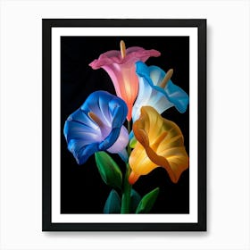 Bright Inflatable Flowers Morning Glory 1 Art Print