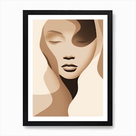 Abstract Portrait Of A Woman 14 Art Print