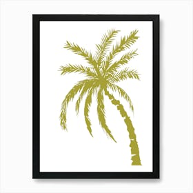 Green Palm Tree Art Print