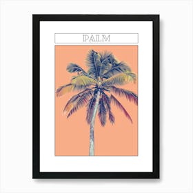 Palm Tree Minimalistic Drawing 1 Poster Art Print